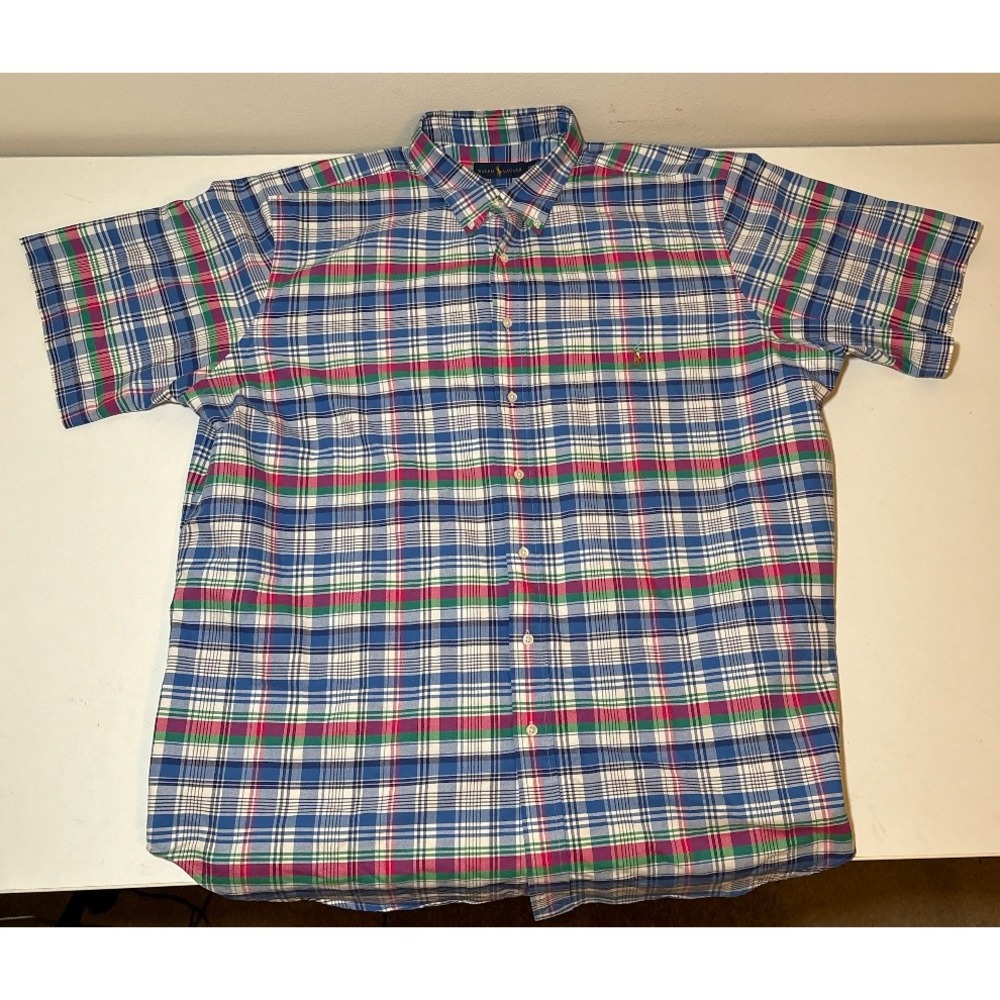 Ralph Lauren Polo Men's Plaid Button Down Shirt | 2XLT